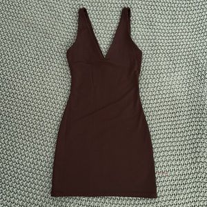 Babaton V-Neck mini dress
